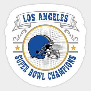 La Rams Super Bowl Champions Sticker
